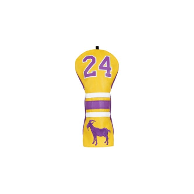Gamola Golf Yellow & Purple #24 Goat Driver Headcover