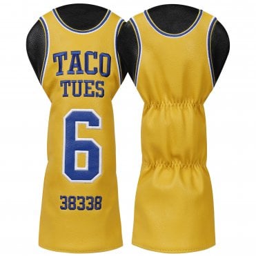 Yellow Taco Tues Basketball Top #6 Driver Headcover