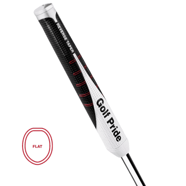 Golf Pride Reverse Taper Flat Large Putter Grip Black/White