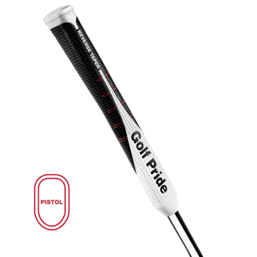 Golf Pride Reverse Taper Pistol Medium Putter Grip Black/Wh