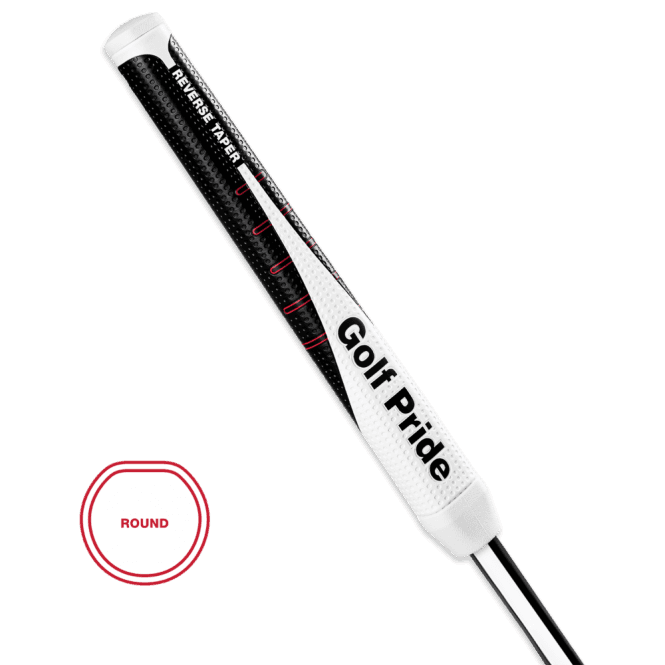 Golf Pride  Reverse Taper Round Small Putter Golf Grip White