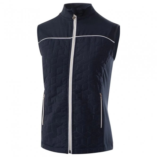 Island Green  LADIES LIGHTWEIGHT PADDED GILET NAVY