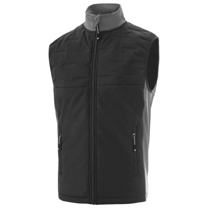 Island Green  Padded Gilet - Black/Charcoal