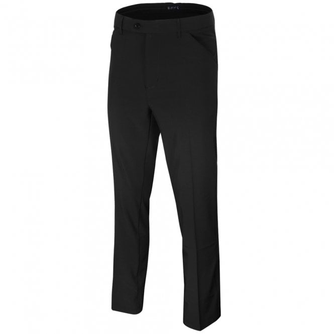 ISLAND GREEN TAPERED STRETCH TROUSER - BLACK