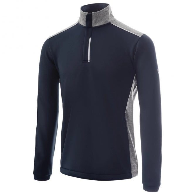 Island Green  Zip Guard Top - Navy/Grey