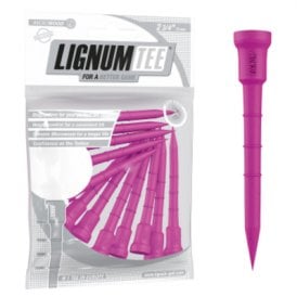 Lignum 2 3/4in Pack 12 Golf Tees - Punch Pink