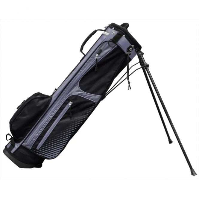 Longridge  6 Weekend Stand Bag - Black/Silver