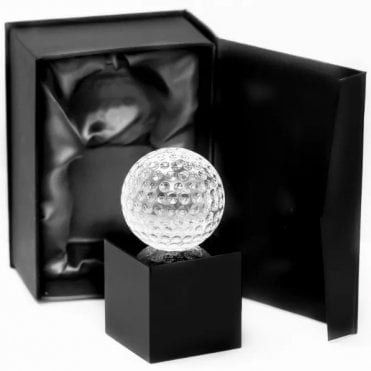 Longridge Crystal Golf Ball Trophy