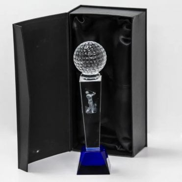 Longridge Crystal Golf Trophy - 235mm