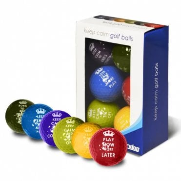 Longridge Keep Calm Golf Balls - 6Pk