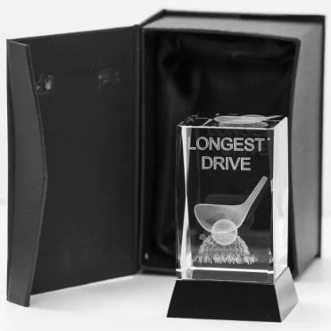 Longridge Longest Drive Crystal Trophy - 95mm