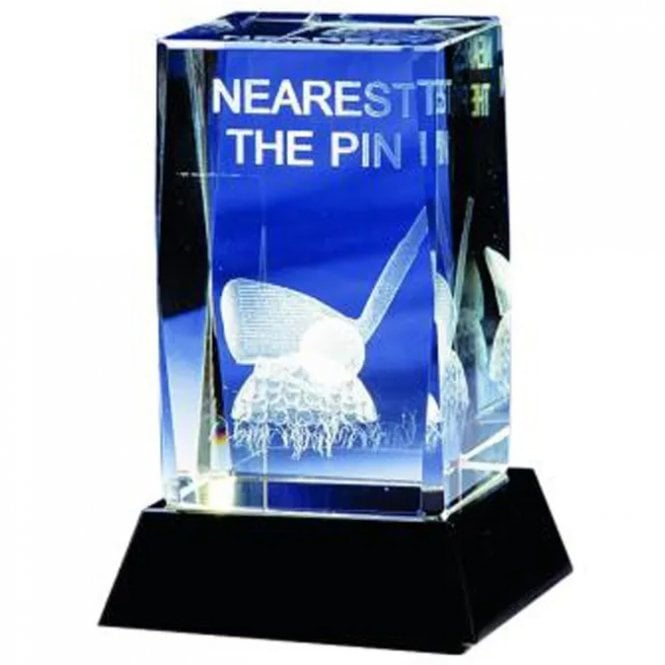 Longridge  Nearest The Pin Crystal Golf Trophy - 95mm