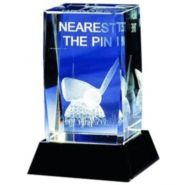 Longridge Nearest The Pin Crystal Golf Trophy - 95mm