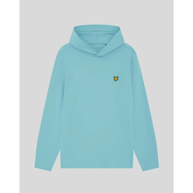 Lyle & Scott Golf Core Midlayer Hoodie Aquamarine Blue