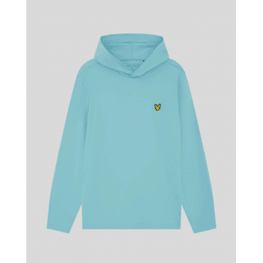 Lyle & Scott Golf Core Midlayer Hoodie Aquamarine Blue