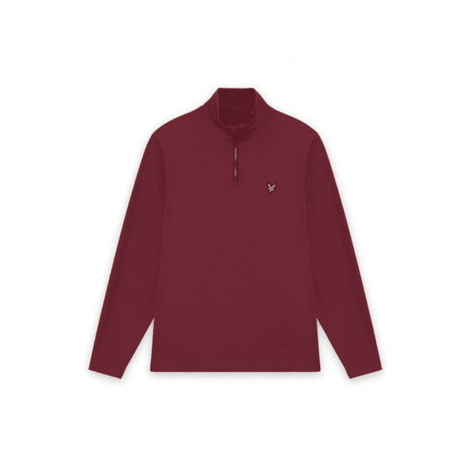 Lyle & Scott Golf Core Quarter Zip Midlayer - Plum