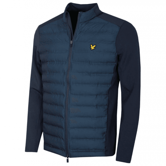 Lyle & Scott Hybrid Quilted FZ Golf Jacket Ryder Blue