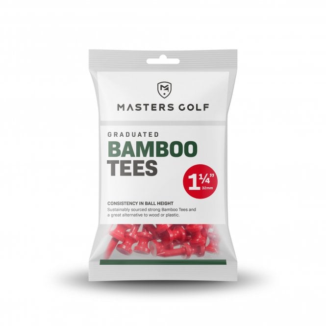 Masters Bamboo Graduated Tees 1 1/4 Bag 25 Red