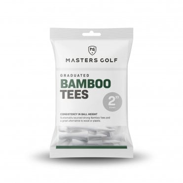 Bamboo Graduated Tees 2in Bag 20 White