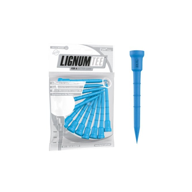 Masters Lignum 2 3/4in Pack 12 Golf Tees - Driving Blue