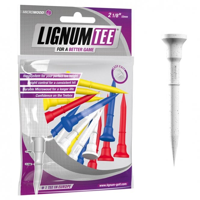 Masters Lignum Tee 2 1/8in pk 16 Mix Colours