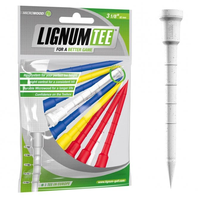 Masters Lignum Tee 3 1/8in pk 12 Mix Colours