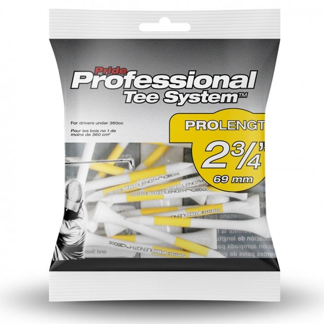 Masters Pride PTS 2 3/4in Tees Yellow pack 20