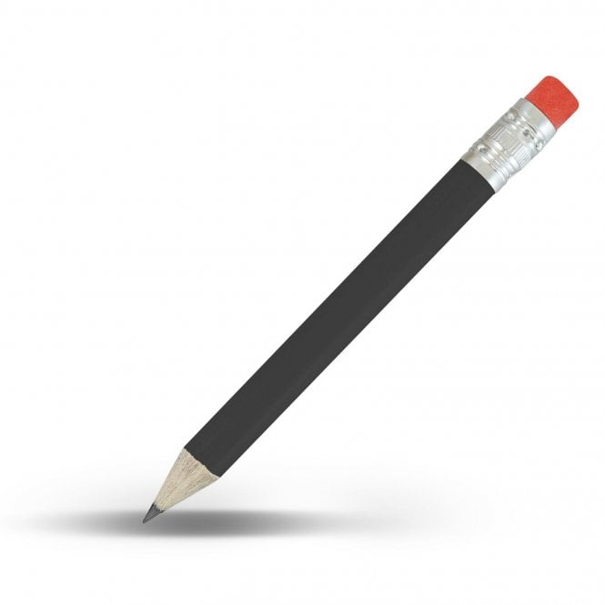Masters Round Golf Pencils with Eraser Box 144 Black