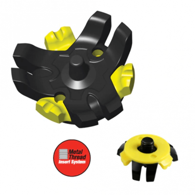 Masters  Ultra Grip Pro Std Pk (22) Blk/Yellow Golf Spikes