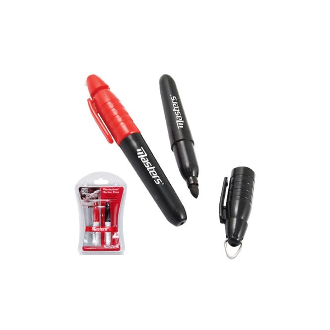 Masters  Waterproof Ball Marker Pens (1x Black, 1x Red)