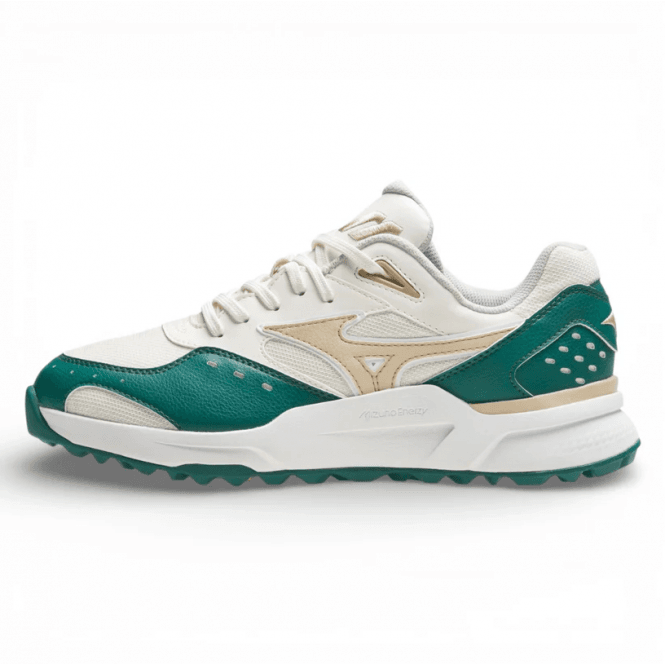 Mizuno  CONTENDER GS Golf Shoes Alpine Green/Khaki/White