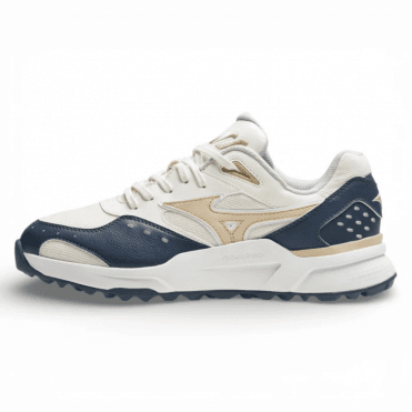 Mizuno CONTENDER GS Golf Shoes - India Ink/Khaki/White