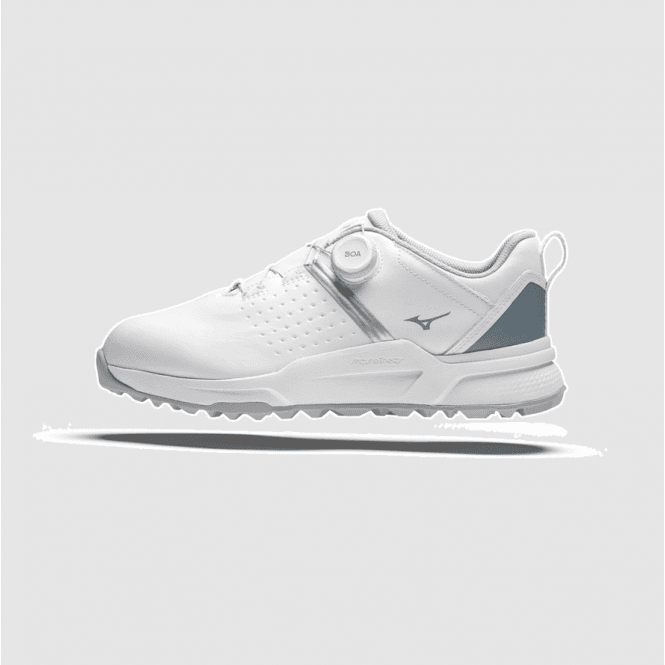 Mizuno  Hazard Enerzy Boa Golf Shoes - Snow White/Citadel