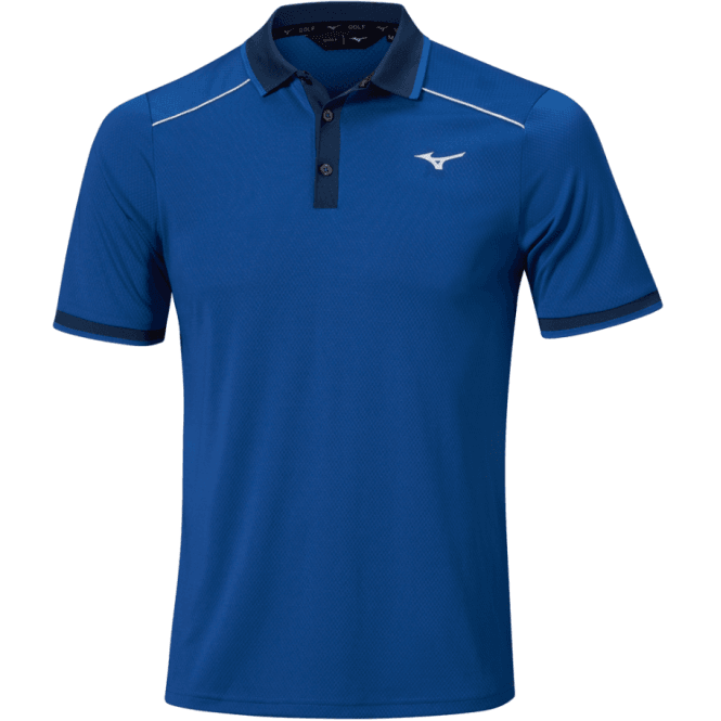 Mizuno  Rib Knitted Short Sleeve Polo Shirt Surf the Web