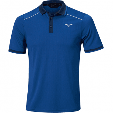 Mizuno Rib Knitted Short Sleeve Polo Shirt Surf the Web