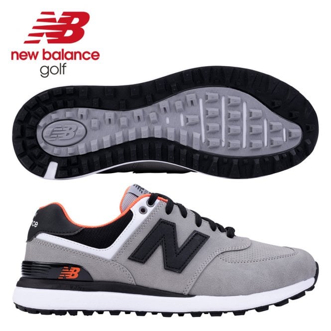 New Balance  574 Greens v2 Grey/Black Golf Shoes