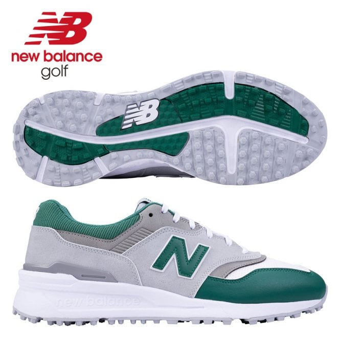 New Balance  997 SL Grey/Green Golf Shoes