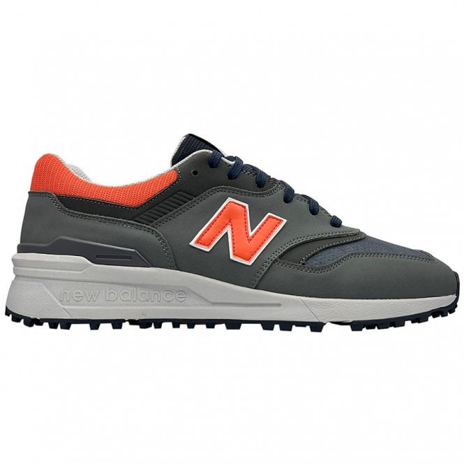 New Balance  997 SL Grey/Orange Golf Shoes