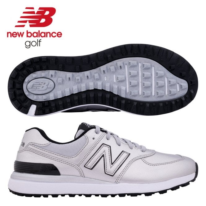 New Balance  Women's 574 Greens v2 Silver Golf Shoes