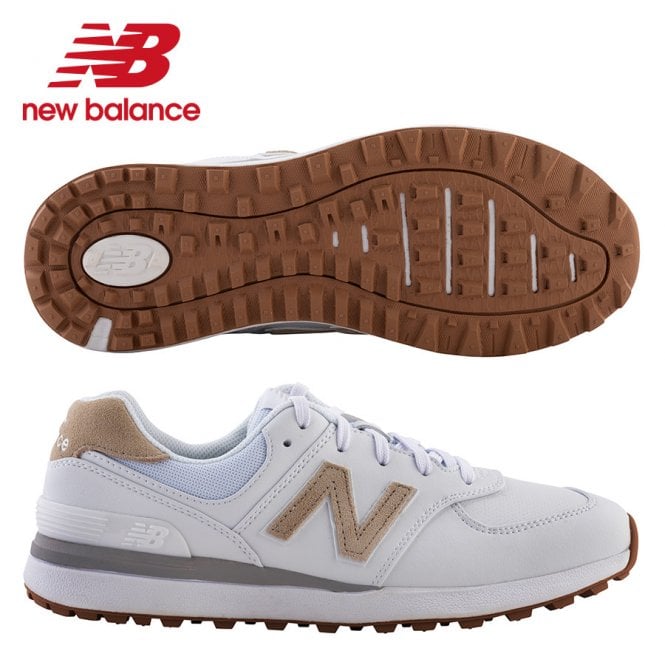 New Balance  Women's 574 White Golf Shoes