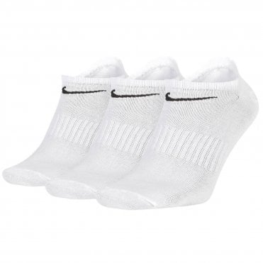 Nike Everyday Lightweight No Show Socks (3Pk) WHITE/BLACK
