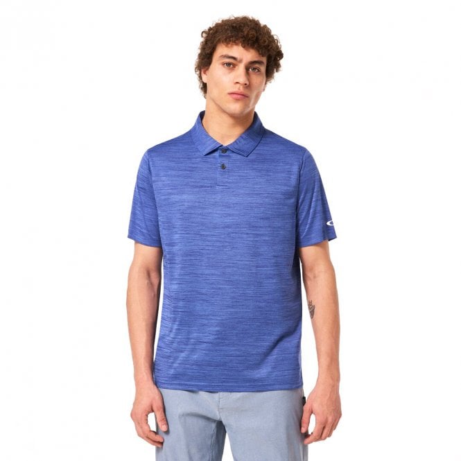 Oakley  Aero Hydrolix Polo - Crystal/Blue Heather