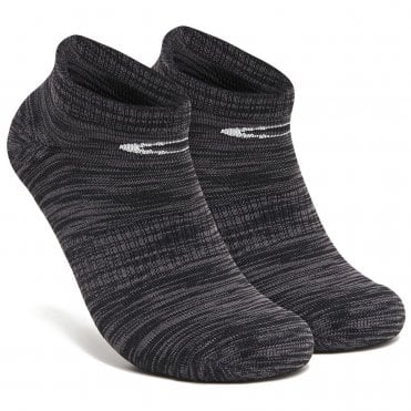 Oakley Ankle Tab Sock - Black/Uniform Grey Heather