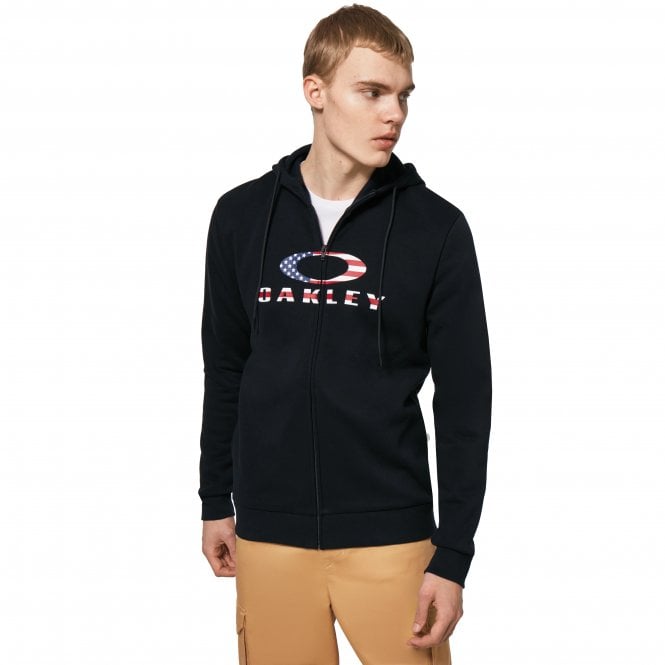 Oakley  BARK FZ HOODIE 2.0 - Black/American Flag