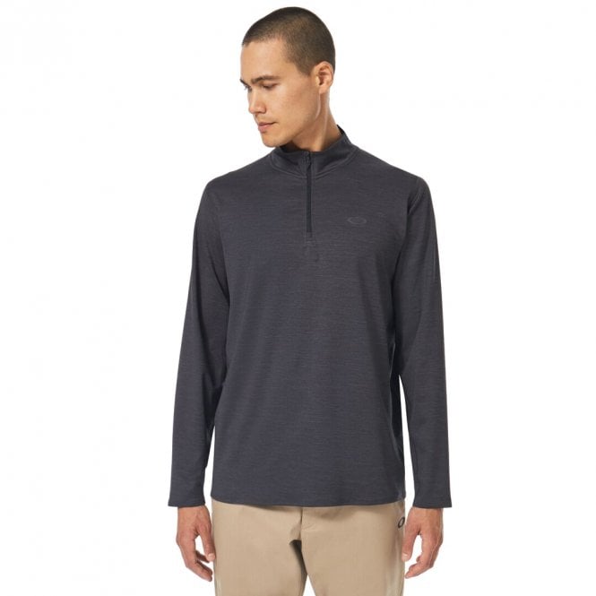 Oakley  GRAVITY RANGE 1/4 Zip - BLACKOUT Heather