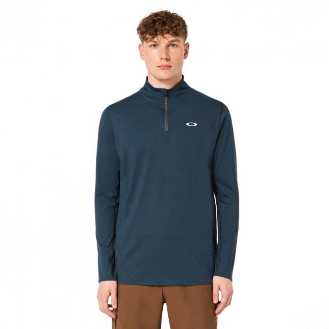 Oakley  GRAVITY RANGE 1/4 Zip - OIL BLUE HTHR
