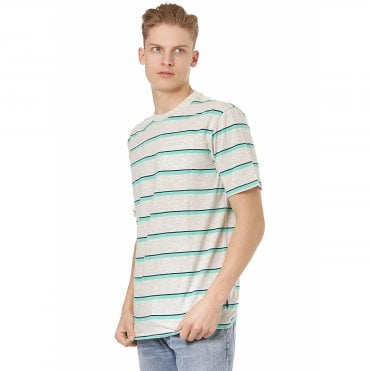 Oakley STRIPE POCKET TEE T-SHIRT - OATMEAL HEATHER