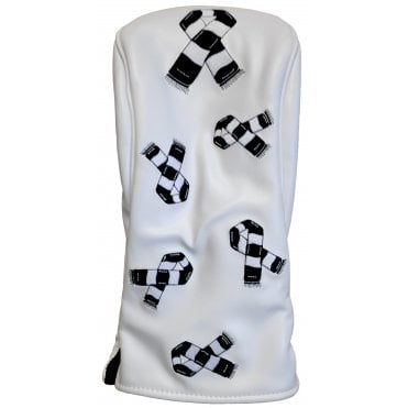 PRG Golf Football Scarf Black/White Headcover - Driver
