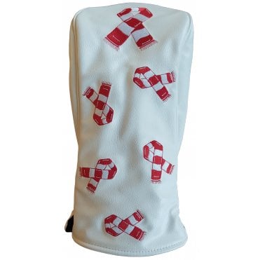 PRG Golf Football Scarf Red/White Headcover - Driver