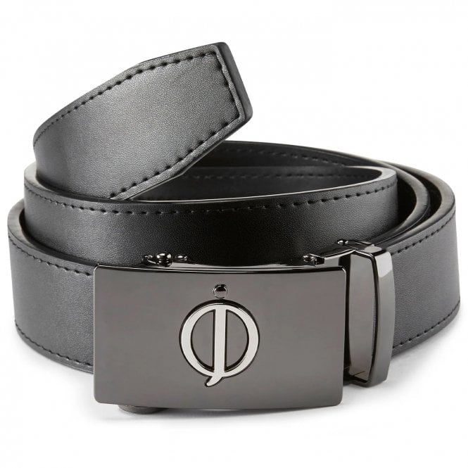 Oscar Jacobson  Leather Belt  - Black - ONE SIZE